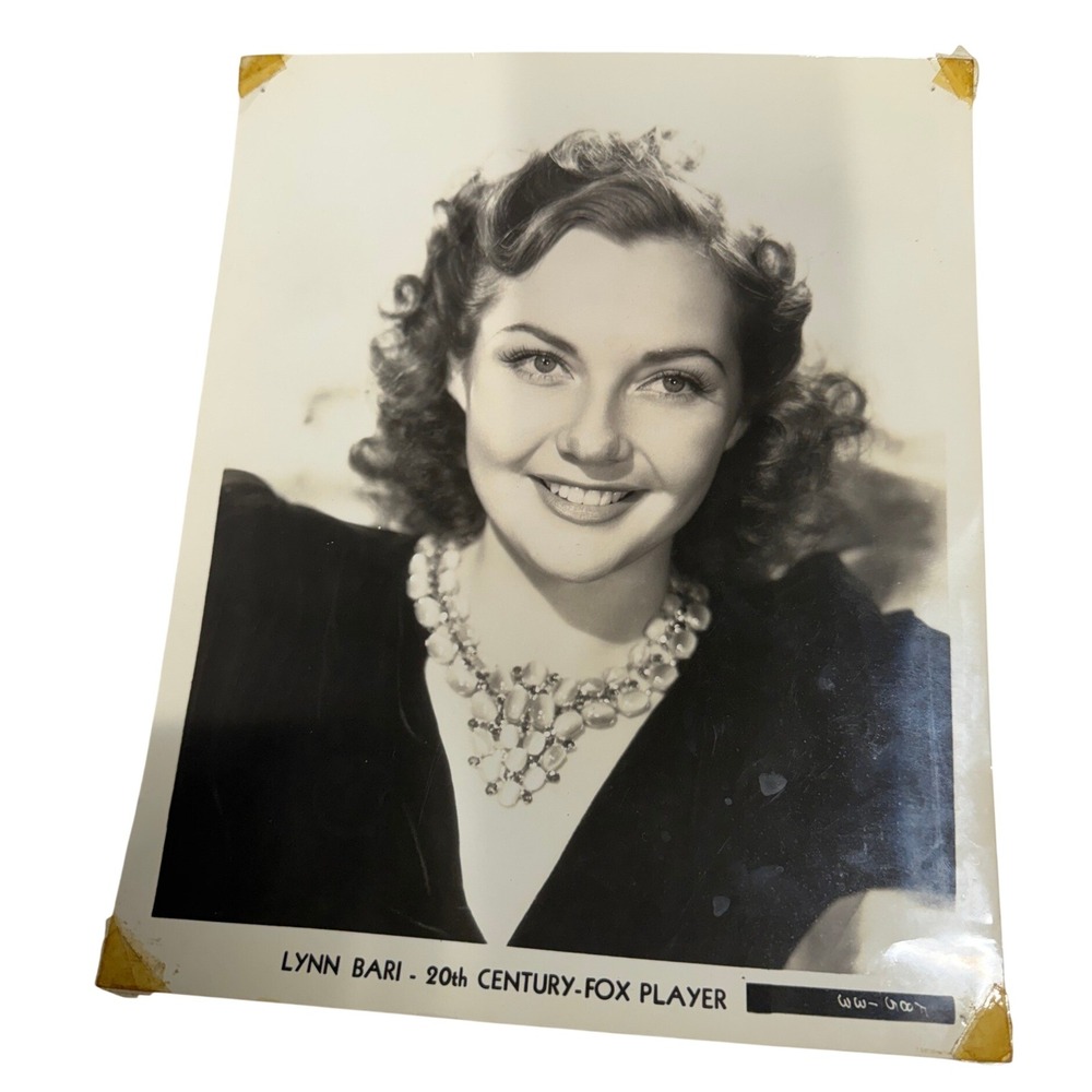 Vintage Lynn Bari 20th Century Fox Player Hollywood Actress Publicity Photo